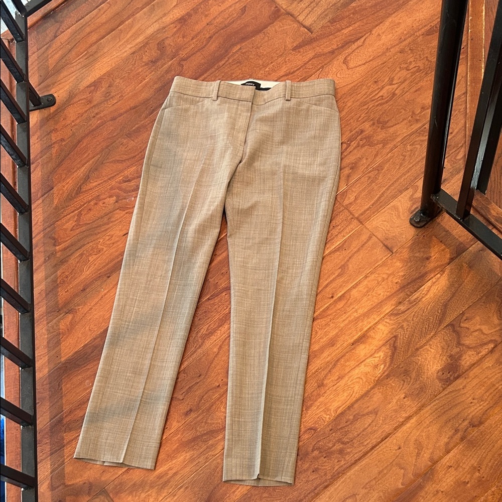 Theory Heather Grey Wool Blend Trouser Pants Size 2
